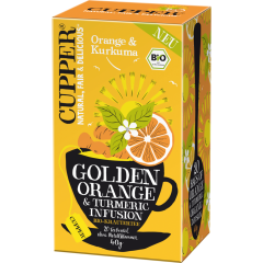 CUPPER Bio Kräutertee Golden Orange & Turmeric Infusion 20 Teebeutel 