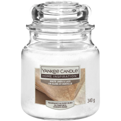 Yankee Candle Home Inspiration Duftkerze White Linen & Lace 340 g 