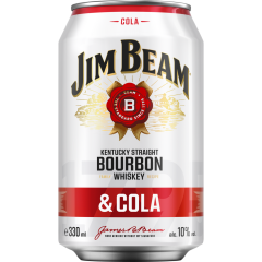 Jim Beam Bourbon Whiskey & Cola 10 % vol. 0,33 l 