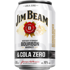 Jim Beam White & Cola Zero 10 % vol. 0,33 l 