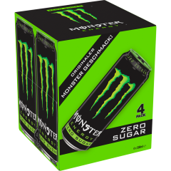Monster Energy Zero Sugar - 4-Pack 4 x 0,5 I 