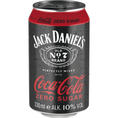 Jack Daniel's Coca-Cola Zero Sugar 10 % vol. 0,33 l 
