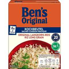 Ben's Original Kochbeutel Original Langkorn-Reis 20-Minuten 500 g 