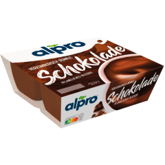 alpro Soja-Dessert Dunkle Schokolade feinherb 4 x 125 g 