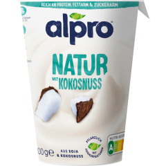alpro Soja-Joghurtalternative Natur mit Kokosnuss 400 g 
