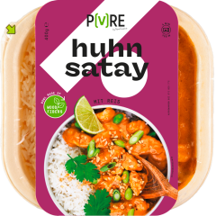 Pure Hähnchen Satay mit Reis 400 g 