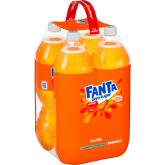 Fanta Orange Zero Sugar - 4-Pack 4 x 1,5 l 