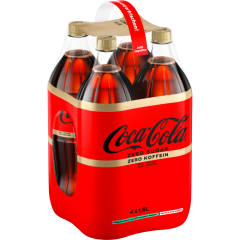 Coca-Cola Zero Sugar koffeinfrei - 4-Pack 4 x 1,5 l 