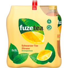 fuze tea Schwarzer Tee Zitrone - 6-Pack 6 x 1 l 