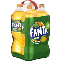 Fanta Mango ohne Zucker - 4-Pack 4 x 1,5 l 