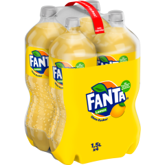Fanta Zero Limón - 4-Pack 4 x 1,5 l 
