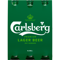 Carlsberg Premium Lager - 6-Pack 6 x 0,33 l 