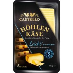 Castello Höhlenkäse Leicht in Scheiben 30 % Fett i. Tr. 150 g 