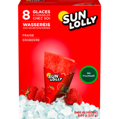 SUN LOLLY Wassereis Erdbeere 480 ml 
