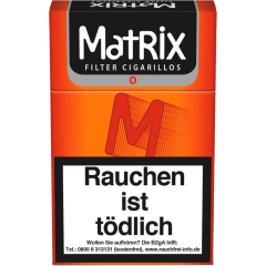 MATRIX O Filter-Zigarillo mit Naturdeckblatt 84mm 17 Stück 