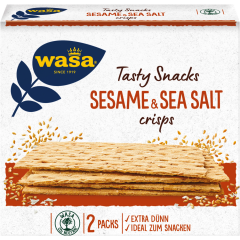 Wasa Tasty Snacks Crisps Sesame & Sea Salt 190 g 