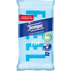 Tempo sanft & pflegend feuchte Toilettentücher mit natürlicher Kamille Travelpack 10 Blatt 