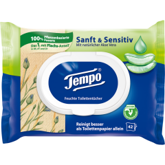 Tempo Sanft & Sensitiv feuchte Toilettentücher 42 Blatt 