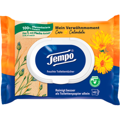 Tempo Mein Verwöhnmoment Calendula & Kamille feuchtes Toilettenpapier 42 Blatt 