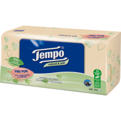 Tempo Natural & Soft Taschentücher Box 90 Stück 