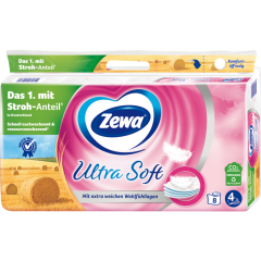 Zewa Ultra Soft Toilettenpapier 4-lagig 8 x 150 Blatt 