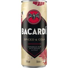BACARDÍ Spiced & Cola 10 % vol. 0,25 l 