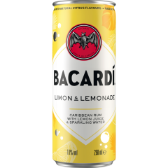 BACARDÍ Limon & Lemonade 10 % vol. 0,25 l 