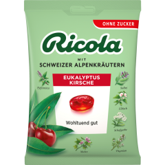 Ricola Eukalytus-Kirsche ohne Zucker 75 g 