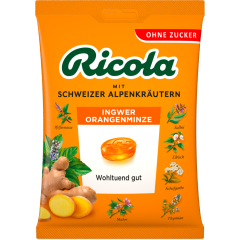 Ricola Ingwer-Orange-Minze ohne Zucker 75 g 