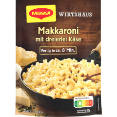 Maggi Wirtshaus Makkaroni mit dreierlei Käse für 2 Portionen 