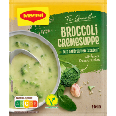 Maggi Für Genießer Broccoli Cremesuppe für 2 Teller 