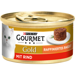 Purina Gourmet Gold Raffiniertes Ragout mit Rind 85 g 