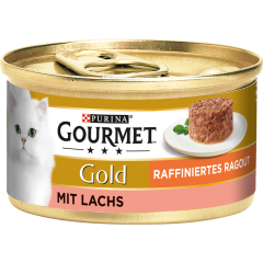 Purina Gourmet Gold Raffiniertes Ragout mit Lachs 85 g 