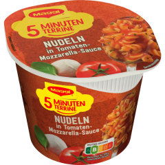 Maggi 5 Minuten Terrine Nudeln in Tomaten-Mozzarella-Sauce 55 g 