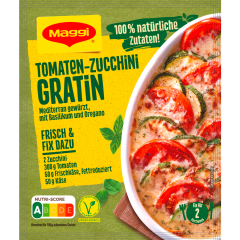 Maggi Fix für Tomaten-Zucchini Gratin für 2 Portionen 