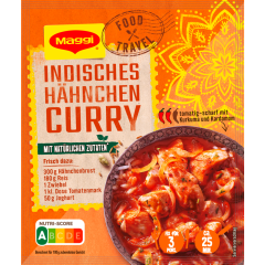 Maggi Food Travel Fix für Indisches Hähnchen Curry für 3 Portionen 