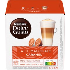 Nescafé Dolce Gusto Latte Macchiato Caramel 8 + 8 Kapseln 
