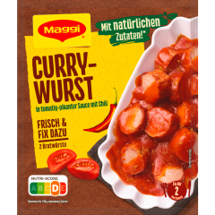 Maggi Fix für Currywurst für 2 Portionen 
