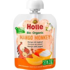 Holle Bio Mango Monkey Pouchy Mango mit Joghurt ab dem 8. Monat 85 g 
