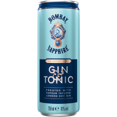 BOMBAY SAPPHIRE Gin & Tonic 10 % vol. 0,25 l 
