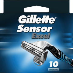 Gillette Sensor Excel Klingen 10 Stück 