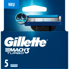 Gillette Mach3 Turbo 3D Rasierklingen 5 Stück 