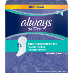 always Dailies Fresh & Protect Normal Slipeinlagen Big-Pack 56 Stück 
