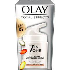 Olay Total Effects CC Creme für mittlere bis dunklere Hauttypen LSF 15 50 ml 