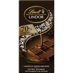 Lindt Lindor Tafel Extra Dunkel 70 % Cacao 100 g 