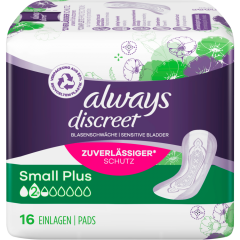 always Discreet Inkontinenz Small Plus 16 Stück 