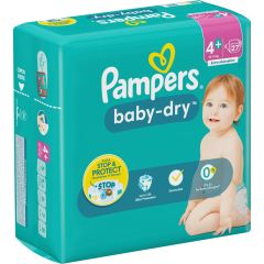 Pampers Baby-Dry Maxi Plus Windeln Gr.4+ 10-15kg Single Pack 27 Stück 