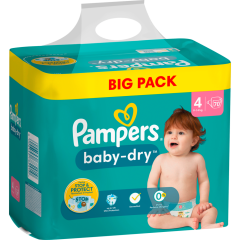 Pampers Baby-Dry Maxi Windeln Gr.4 9-14 kg Big Pack 70 Stück 
