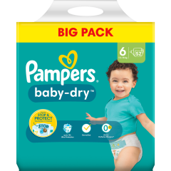 Pampers Baby-Dry Windeln Gr.6 13-18 kg 52 Stück 