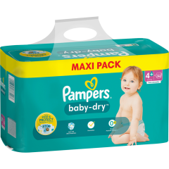 Pampers Baby-Dry Windeln Gr.4+ Maxi Plus 10-15kg Maxi Pack 94 Stück 